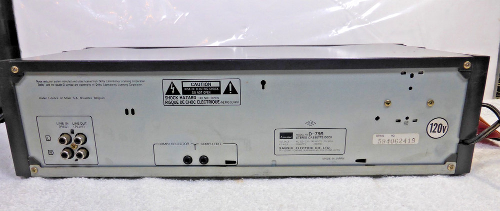 Sansui D-79R Auto-Reverse Cassette Deck Vintage