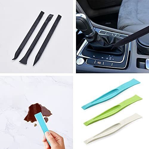 Plastic Scraper Tool Carbon Fiber Multi-Purpose Scraper Non-Scratch 6PC Pack