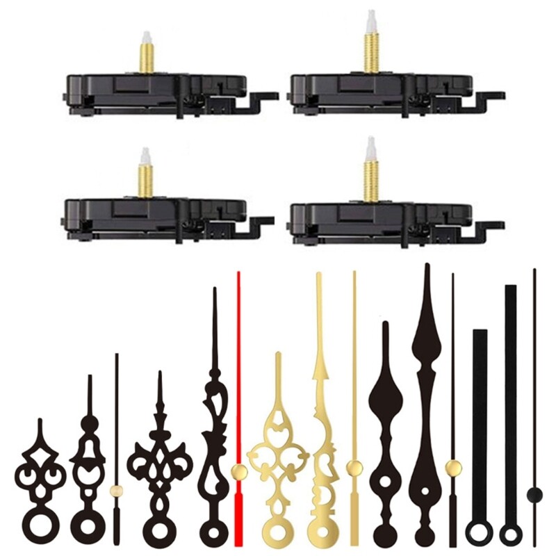 2Pack Jump Second Pendulum Clock Movement Set with Hands for Wall Clock Creation