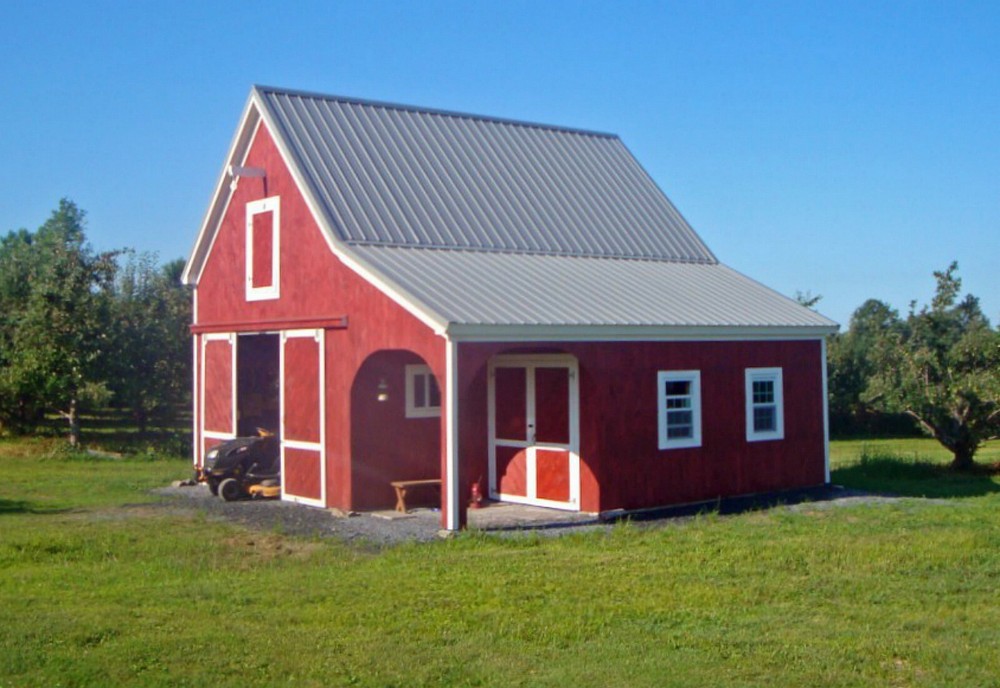 5 Mini-Barn Designs - Customizable Little Pole-Barn Plans for Your Backyard (B3)