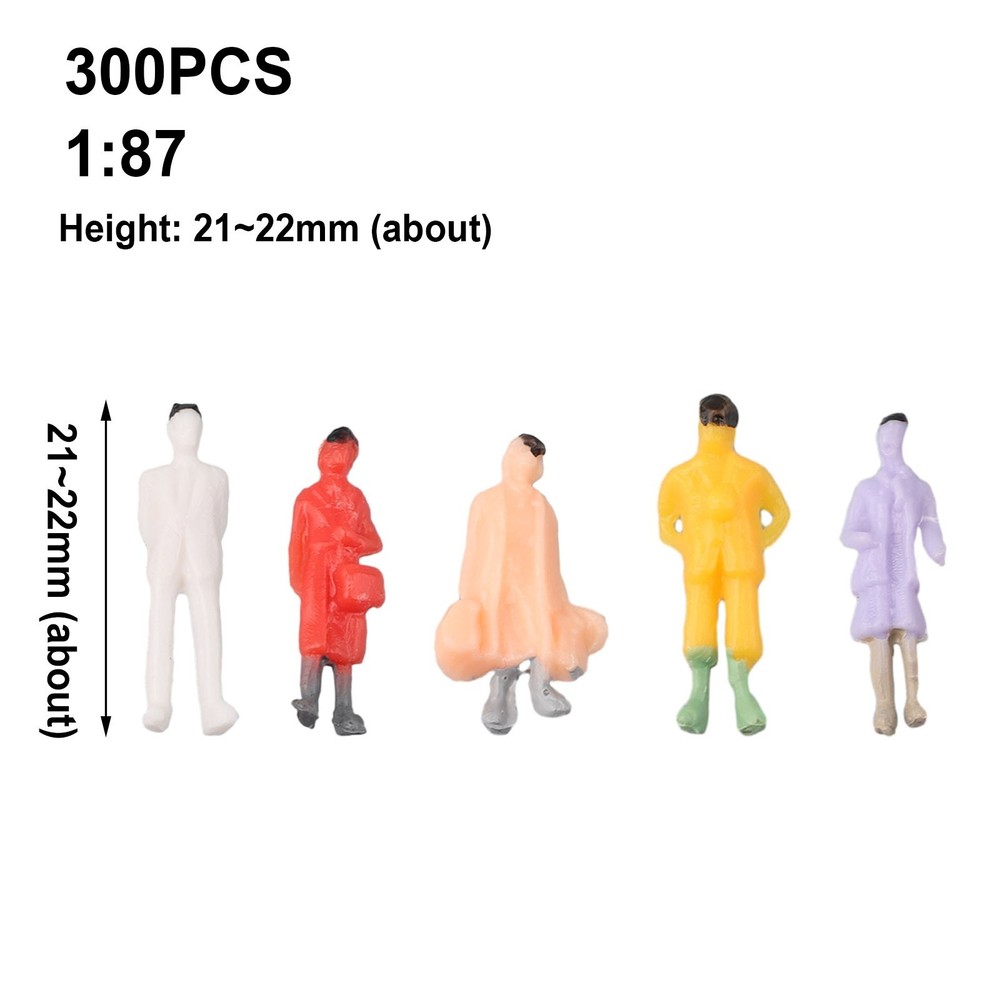 Railway Train Layout Painted Figures HO Scale Mixed Batch Model People Passenger