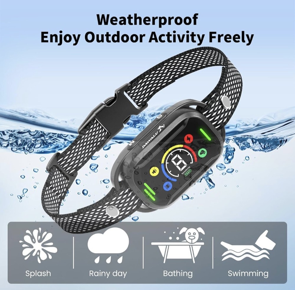 DOG BARK CONTROL COLLAR Multi-Function, Waterproof, 7-Level Sensitivity, NEW!