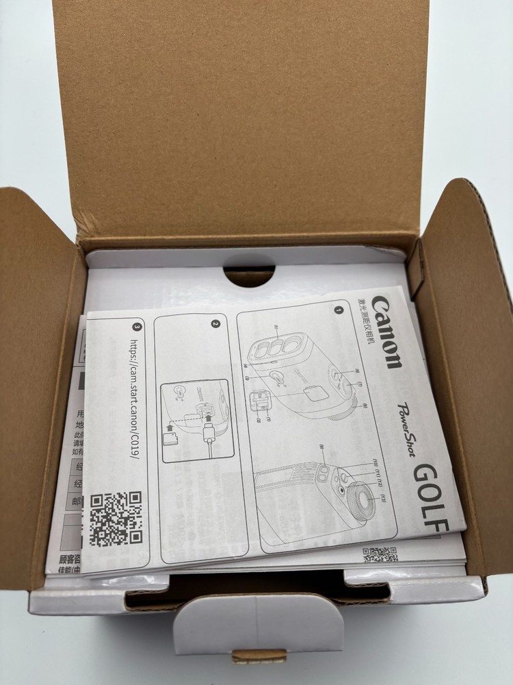 Canon PowerShot Golf Laser Rangefinder Black Bundle - MINT