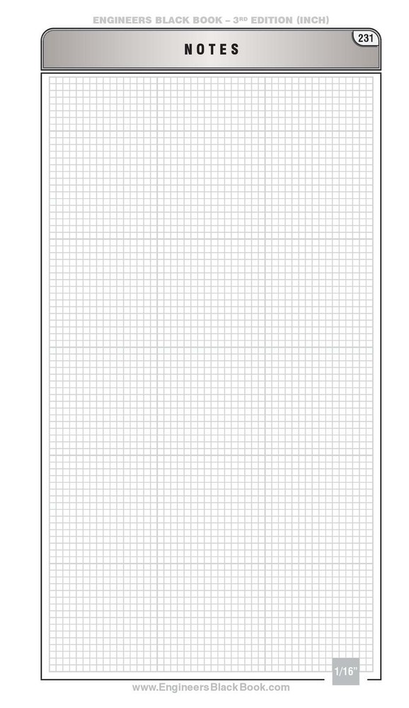 ENGINEERS Black Book - 3rd Edition (METRIC) Large Workbench Edition