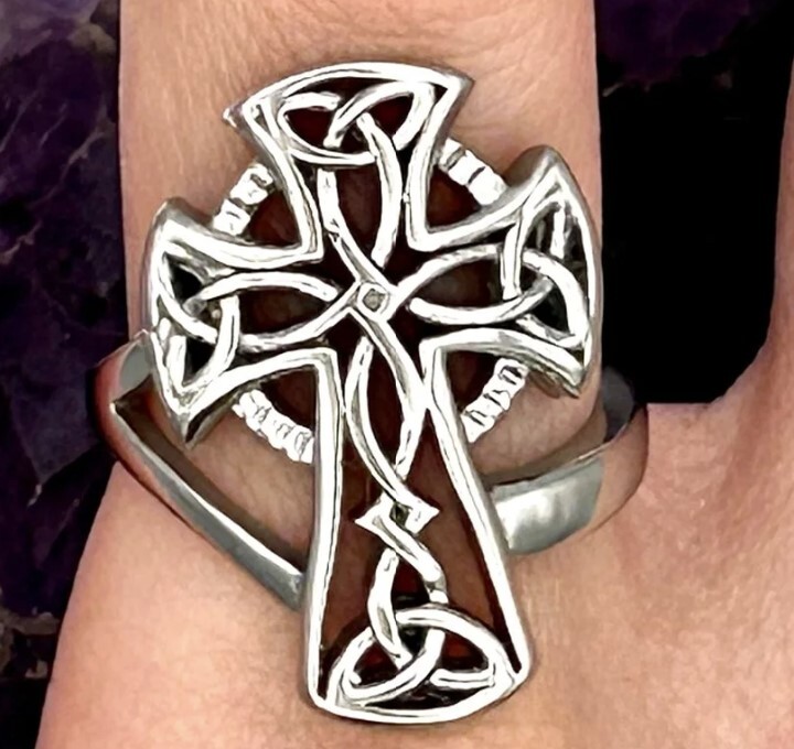 Regal Trinity Celtic High Cross Ring