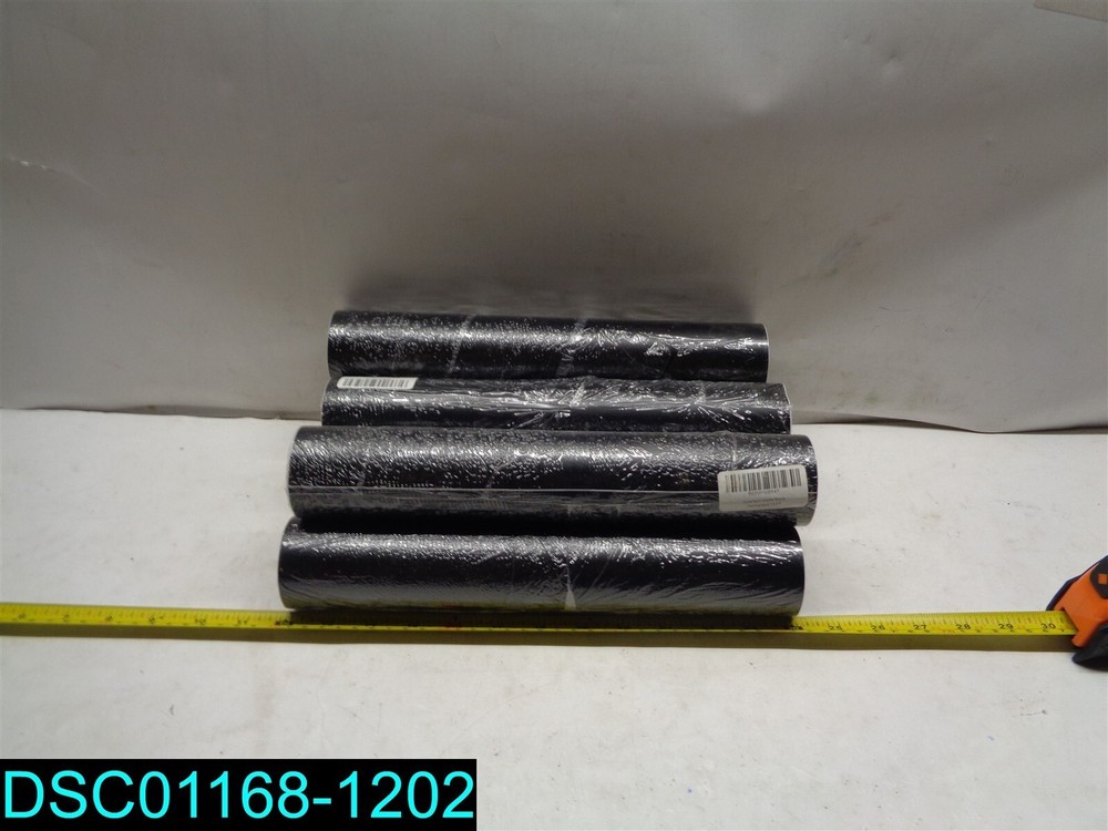 QTY=6: Styletech 498 Matte Black Permanent Adhesive Vinyl Roll 15'