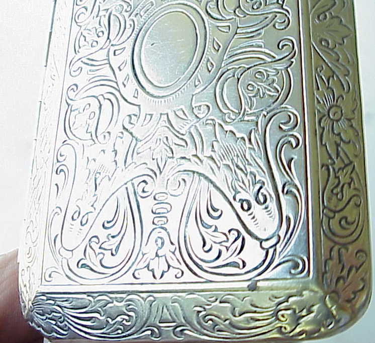 Fancy Antique German Silver Money Coin Holder