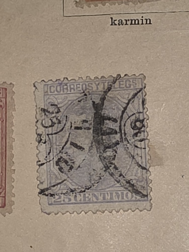 Foreign Spanien 25c Stamp Used - #I221