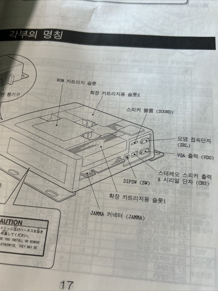 Original AtomisWave Japanese arcade Video game manual