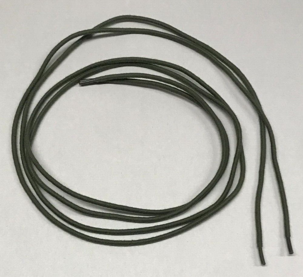 Elastic Replacement Drawcord 59" OD Green USGI 2 Each