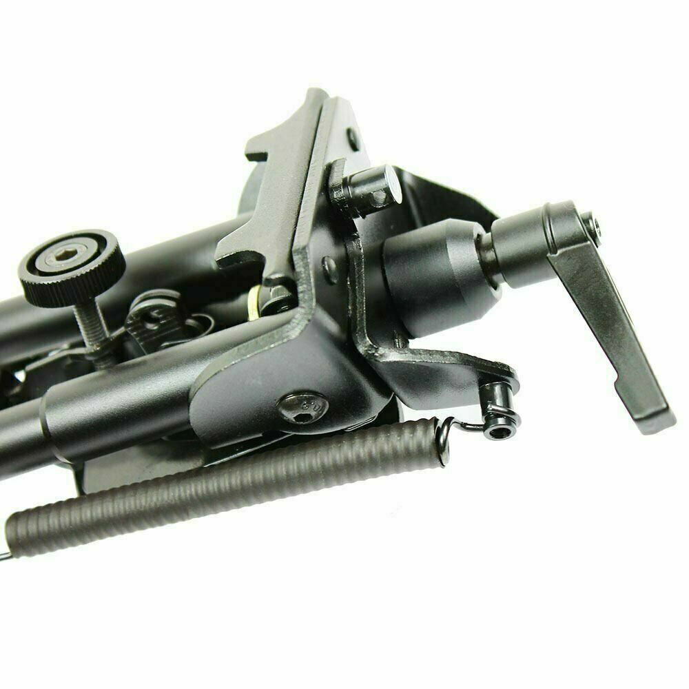 6''-9''Pivot Tilting Swivel Rifle Bipod Foldable Spring Return with S Lock Lever