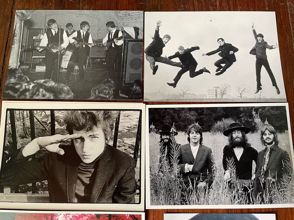 Beatles John Lennon Bob Dylan Postcards