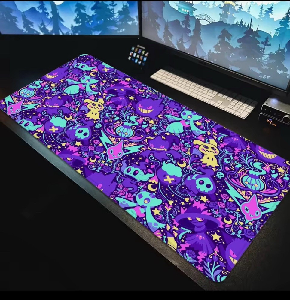 Pokemon Gengar Purple computer Desk Mat