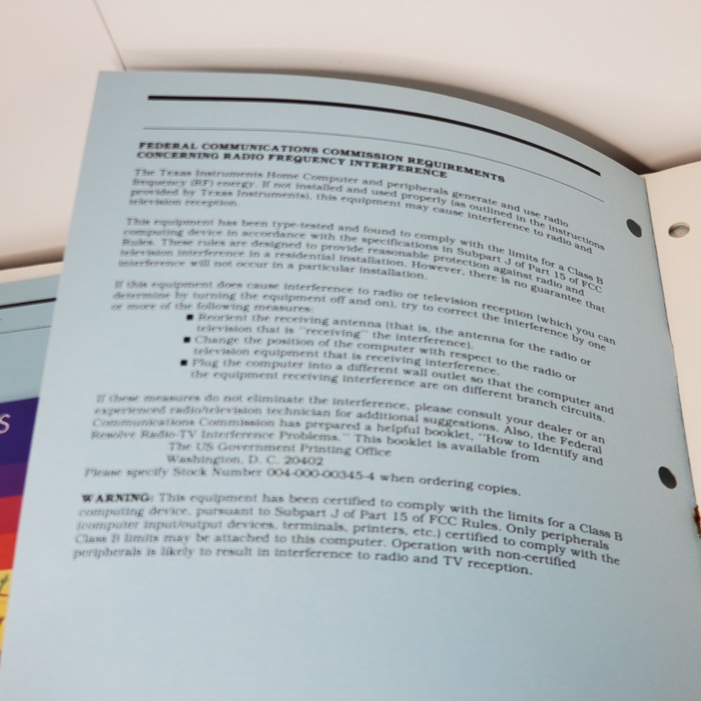 Texas Instruments PHP1250 Disk Memory Drive Manual TI Home Computer Guide 1982