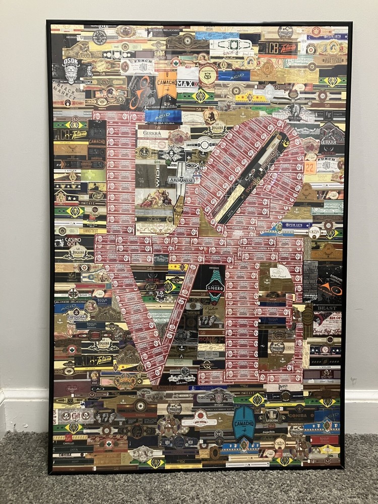 Handmade Cigar Wrapper Wall Art