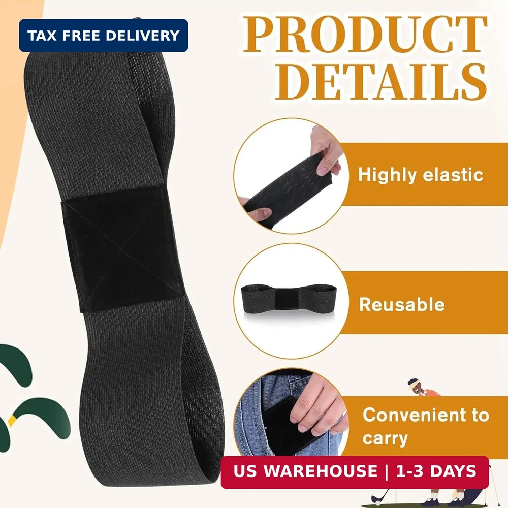 Swing Correcting Arm Band, 4 Pack Elastic Golf Swing Trainer Golf Swing Training