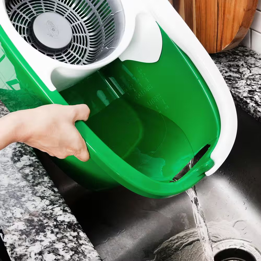 Tornado Spin Mop with Bucket Cleaning System, Microfiber Spin Mop Head, Machine