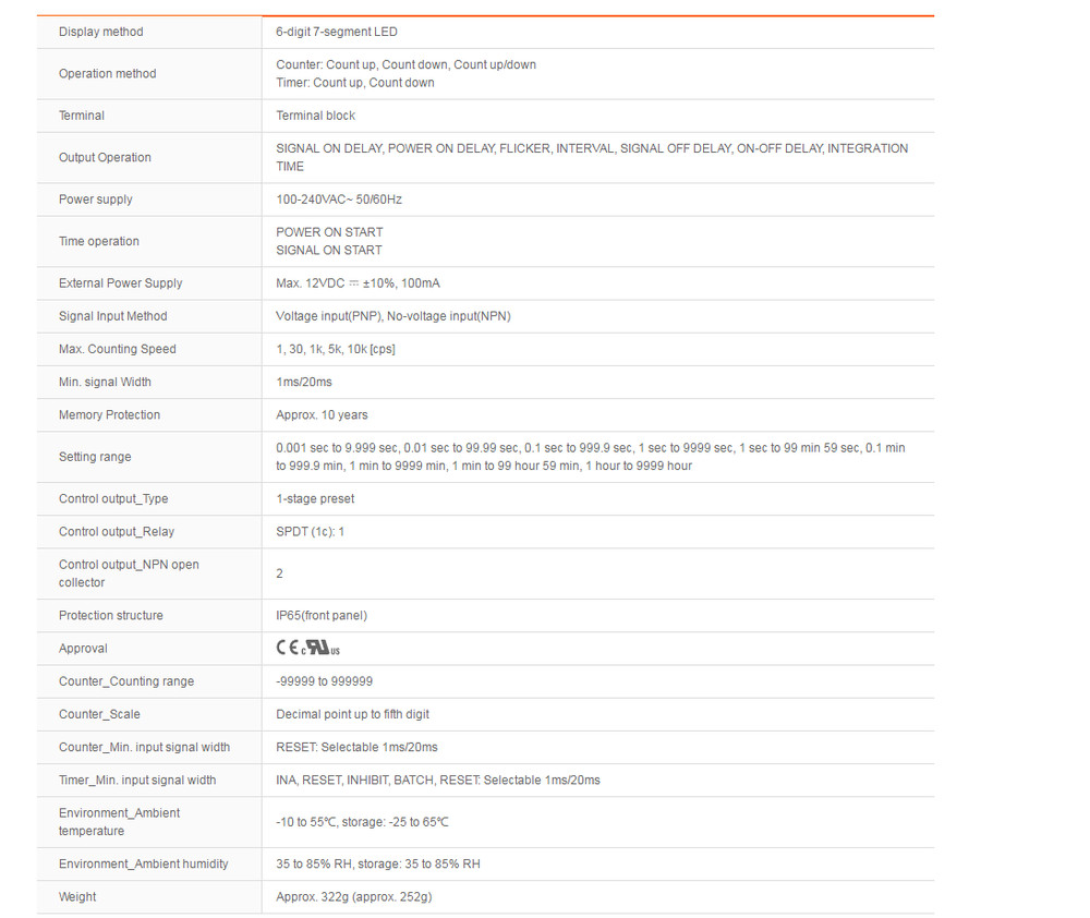Autonics CT6M-1P4 Counters Standard Type New 1PCS #