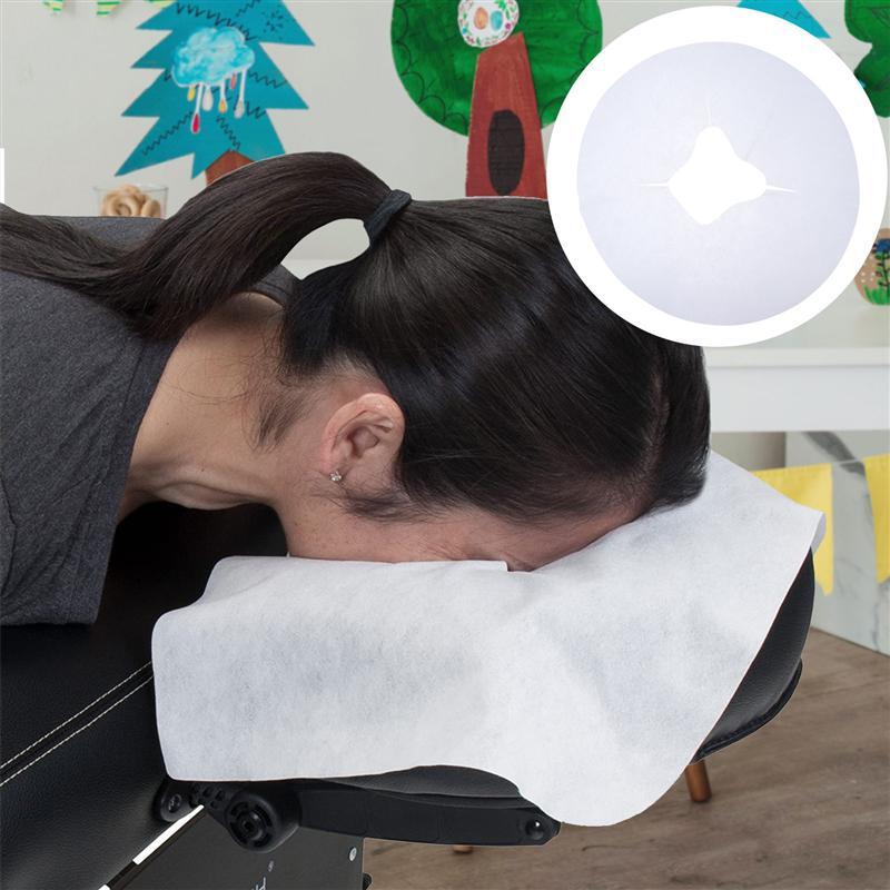 100Pc Disposable Spa Massage Cradle Table Sheets Headrest Pads Non Woven Fabric