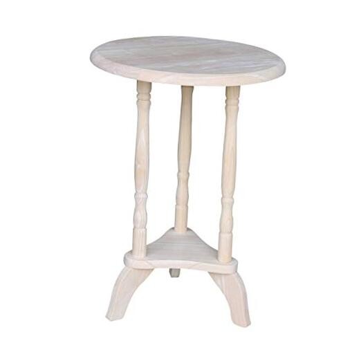 International Concepts Round Plant Table, Unfinished