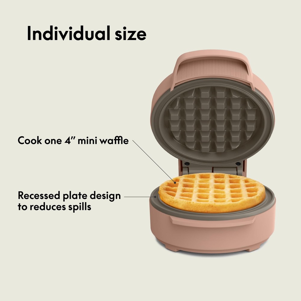 Bella Mini Waffle Maker 400W Ceramic Nonstick Stackable Customizable Plates New