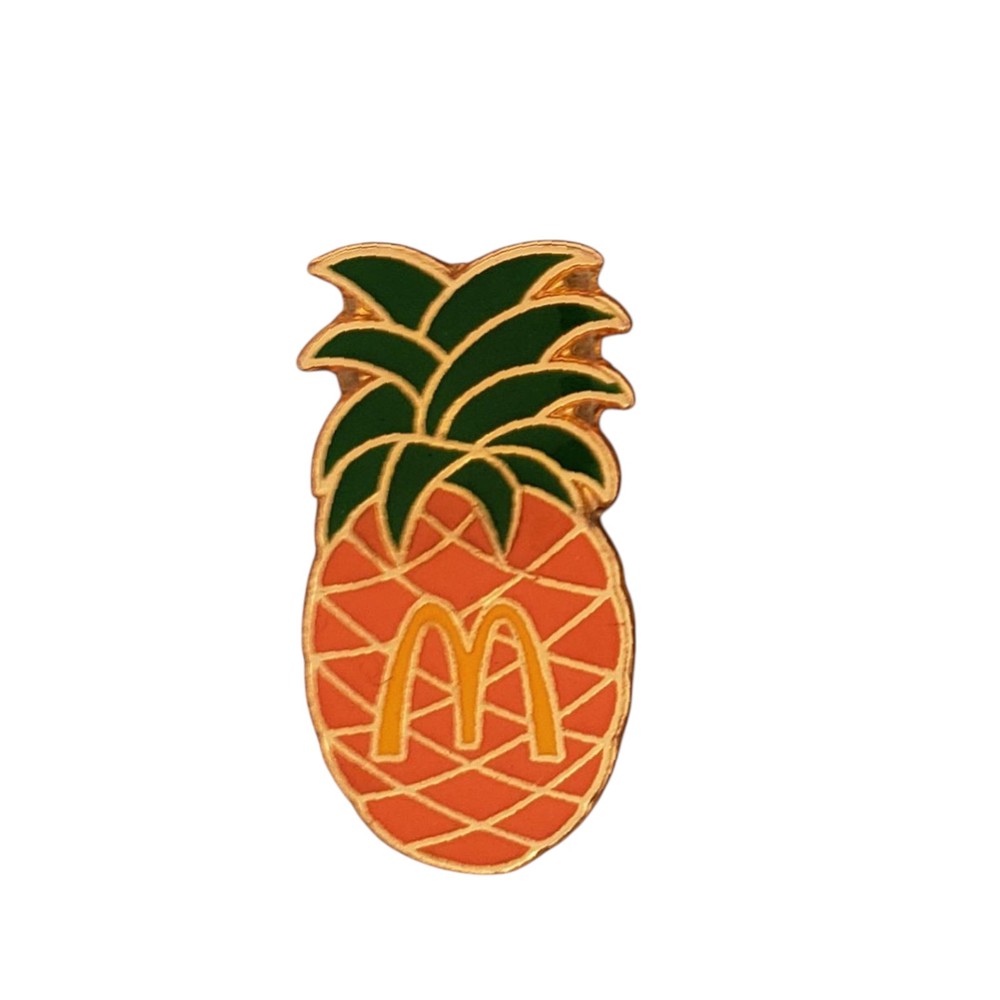 Vintage McDonalds Pineapple Enamel Lapel Pin