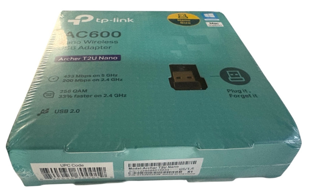 TP-Link Archer T2U AC600 Mini Wireless USB Adapter - New