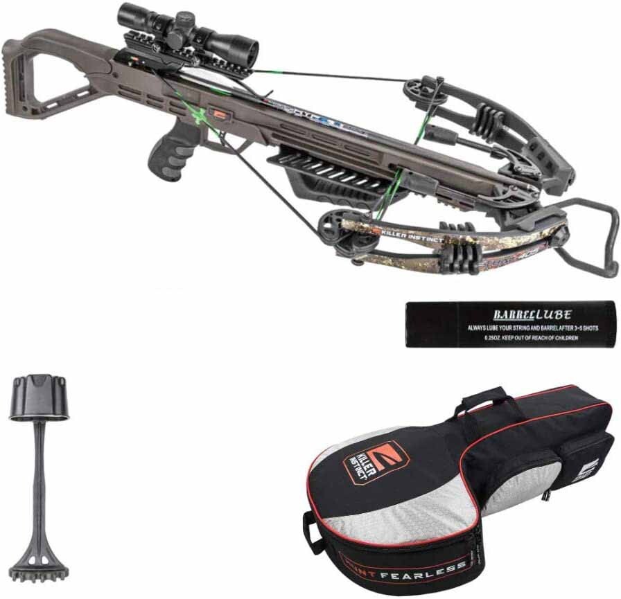 Killer Instinct Lethal 405 Crossbow Package, 10 Carbon Bolts