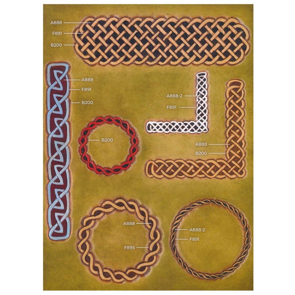 Celtic Circles & Borders Easy Trace Reusable Leather Tooling Pattern 78904-03
