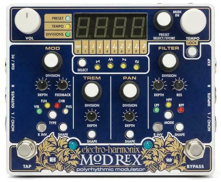 Electro Harmonix Mod Rex Polyrhythmic Modulator Pedal - New