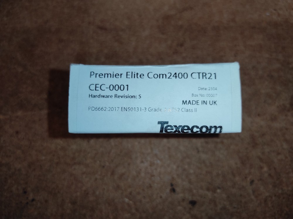 Texecom CEC-0001 Premier Elite Com2400 CTR21