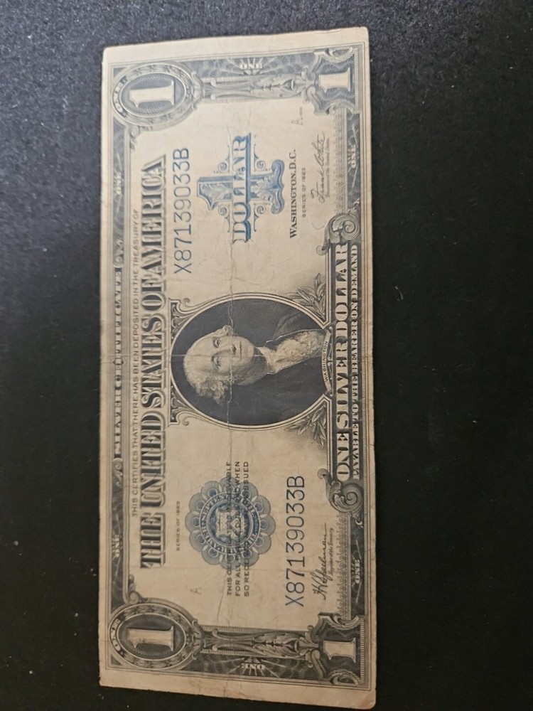 1923 1 dollar large silver certificate