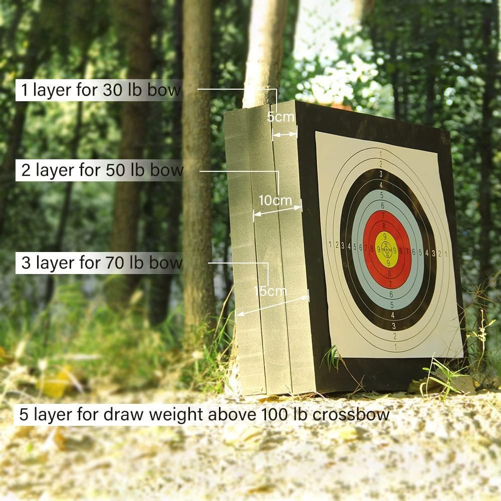Durable Outdoor Shooting Practice Archery Target Arrow Removal Bow Target
