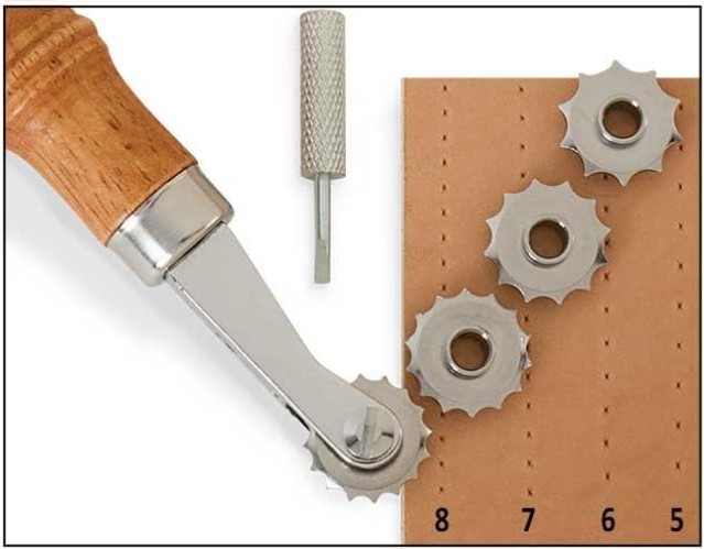 Versatile Spacer Set for Leatherwork with Adjustable Stitching Options