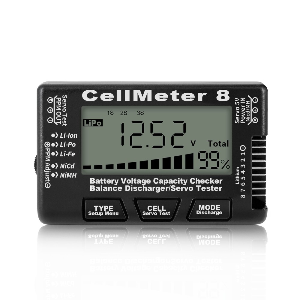 Support 2s-8s Without Additional Power Supply Cellmeter 8 Tester Tools