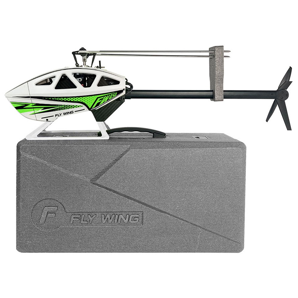 FlyWing FW450L V3 RC Helicopter 10CH GPS ACE Flight Controller 2 Battery White