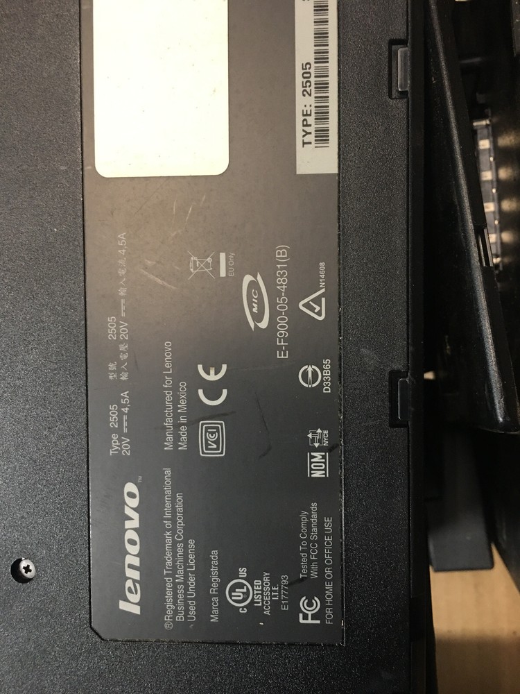 Lenovo ThinkPad Docking Station TYPE 2505