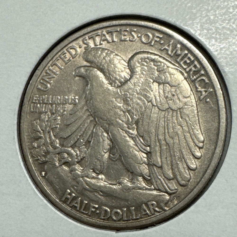 1933-S Walking Liberty Half Dollar XF+