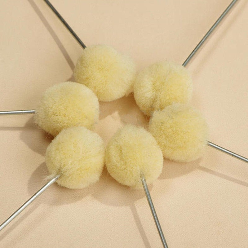 50Pack Wholesale Wool Ball Brush Dauber Leather Dye Leathercraft Tool DIY E