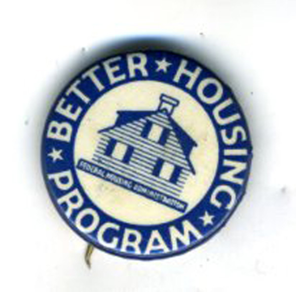 1915 Celluloid Pinback Better Housing Program