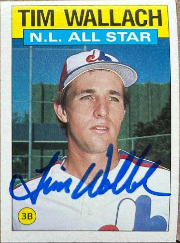 Tim Wallach Autographed 1986 Topps #703