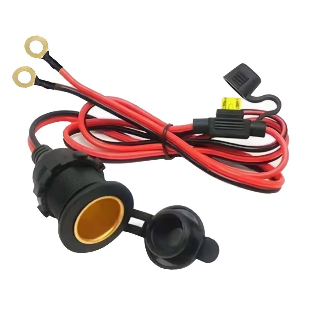 M58C Waterproof Car Socket Cigarette Lighter Cable Fuse 12V / 24V, 1m
