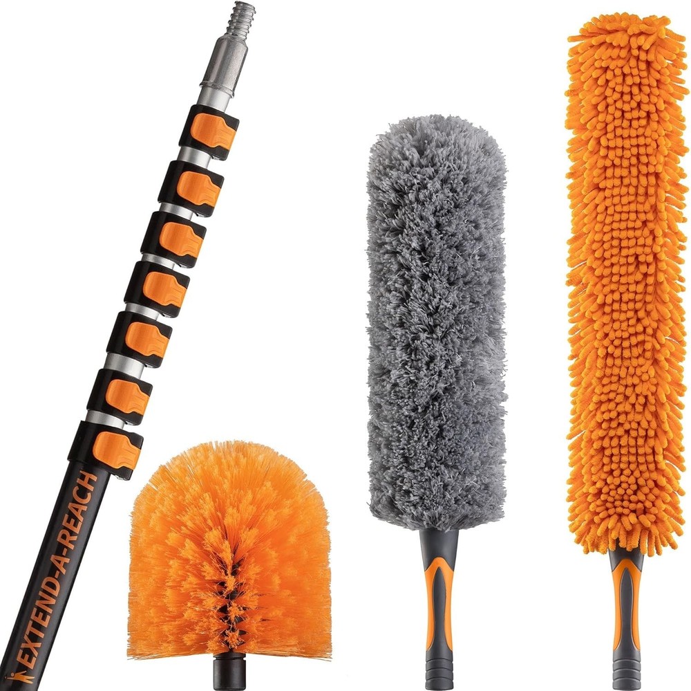 Ultimate High Ceiling Duster Kit, 36ft , Telescopic Pole, Anti-Scratch