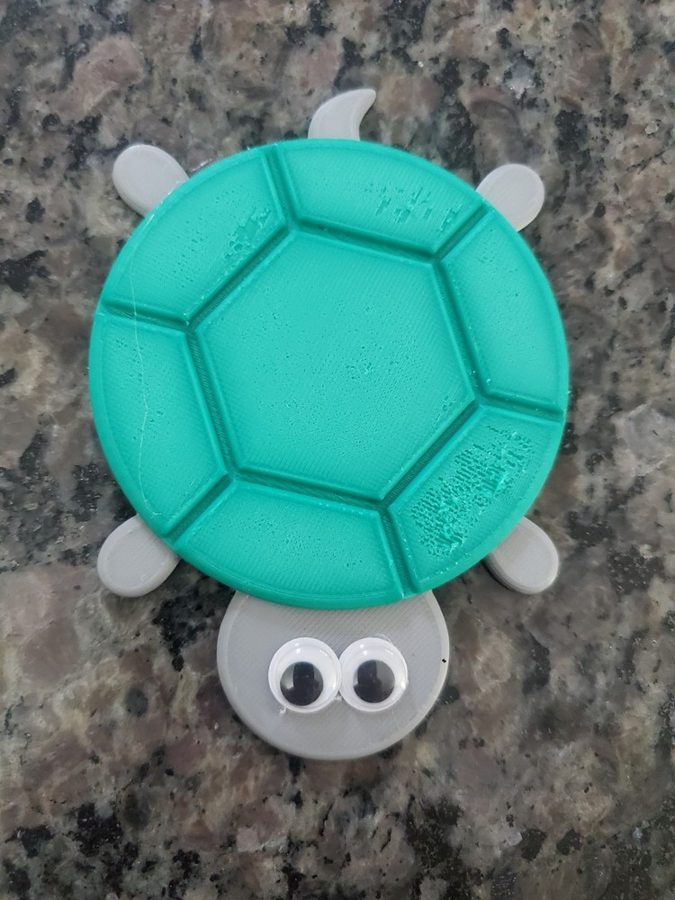 Coaster - Turtle - 3D Printed - many colors available
