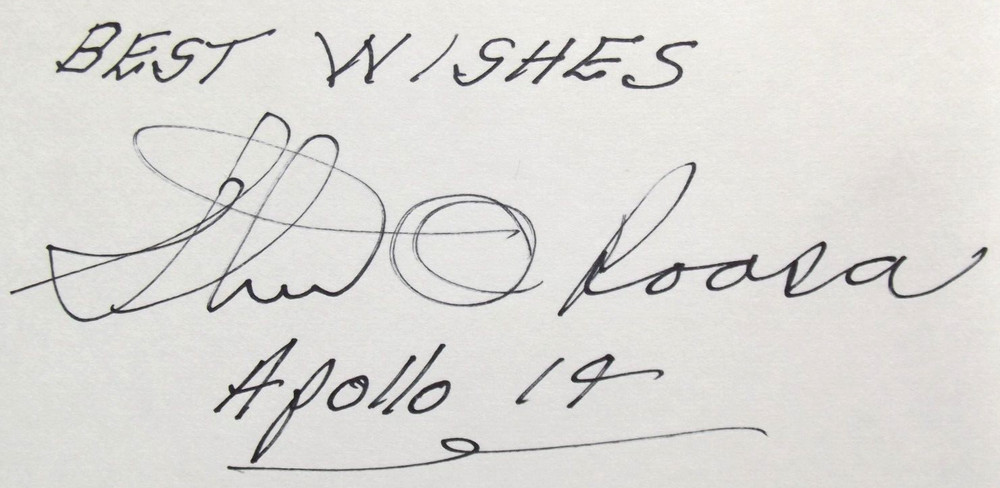 Stuart Roosa Apollo 14 Mission Command Module Pilot Signed Autographed Card