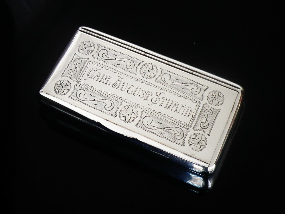 Vintage Swedish Silver Snuff Box c.1910