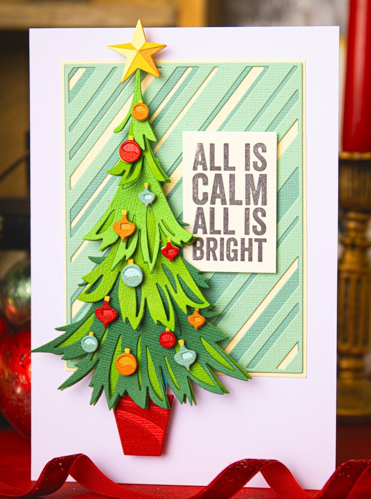 Sizzix Thinlits Colorize Trim a Tree 14pc #666332 Retail $34.99 Tim Holtz NEW