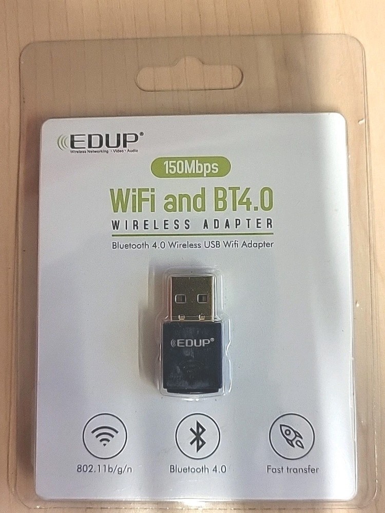 EDUP USB Bluetooth WiFi Adapter for PC, 4.0 Adapter, Wireless Blue