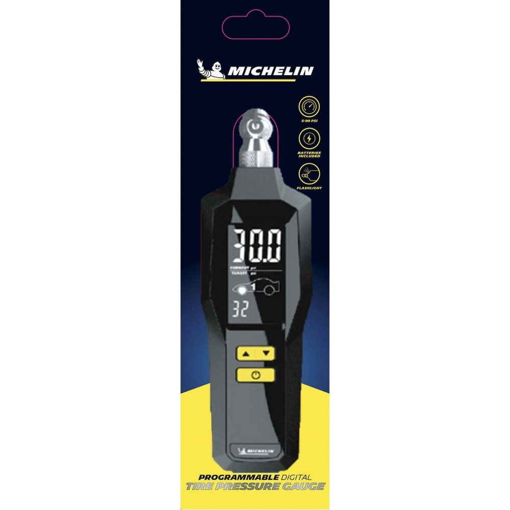 Michelin Programmable Digital Tire Pressure Gauge ~ 1 Pack
