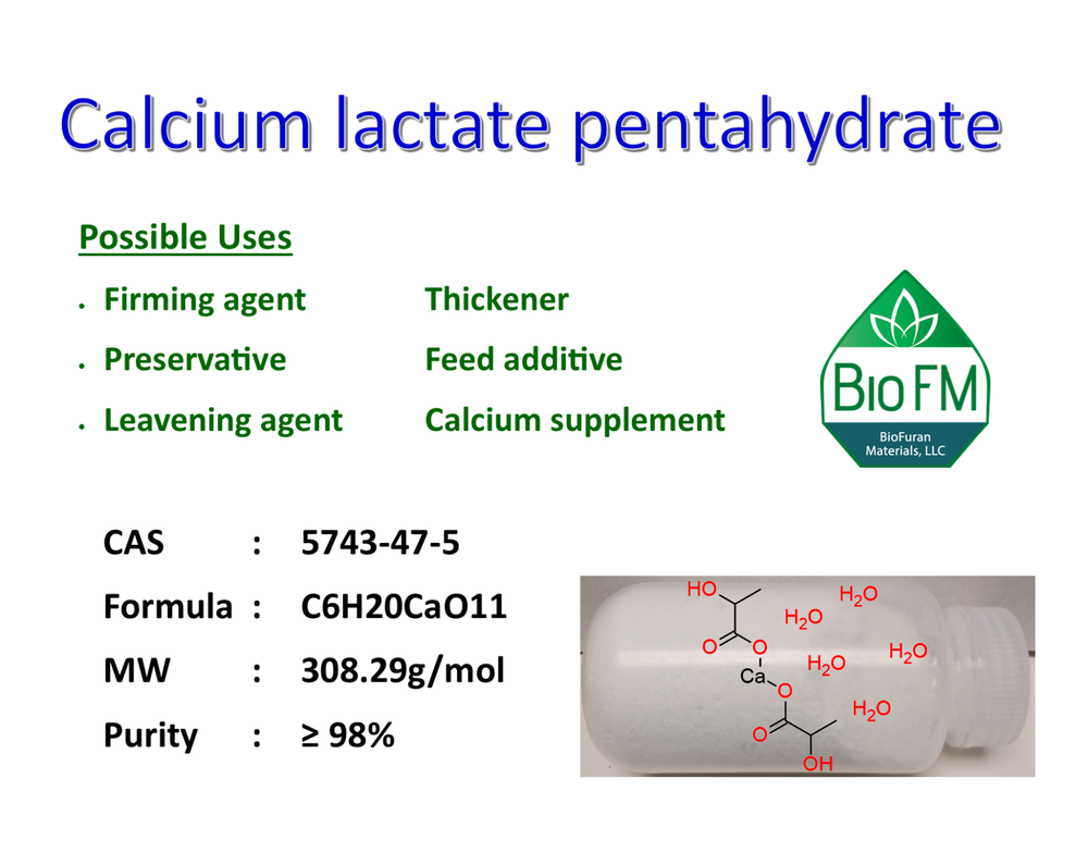 Calcium lactate pentahydrate